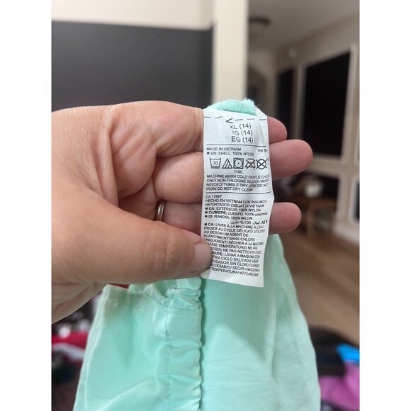 Old Navy Color-Blocked Packable-Hood 1/2-Zip Anorak for Girls XL (14) - Picture 6 of 6